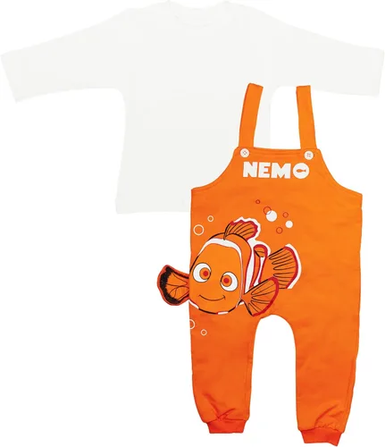 Vista 6 de Finding Nemo - Overol de algodón para bebé con camiseta de manga larga para recién nacidos y bebés, 2 piezas, unisex