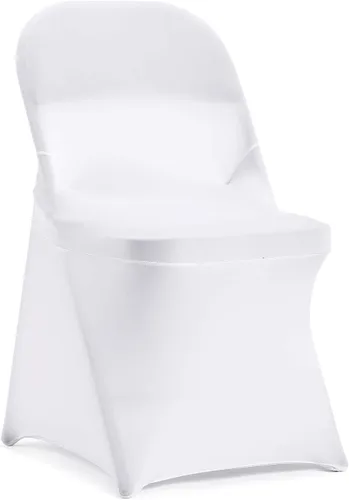 Vista 34 de Funda de silla Peomeise plegable, de elastano elástico para bodas, fiestas, banquetes, eventos