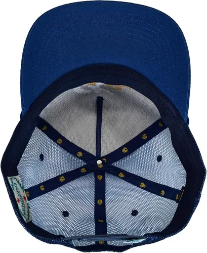 Vista 7 de Sendero Provisions Co. Ride or Die Logo Bordado Malla Snapback Sombrero Azul, Azul