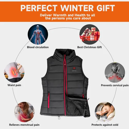 Vista 5 de Carofield Heated Jackets for Women, 2022 Lightweight Heating Heated Jackets for Women with Battery Pack