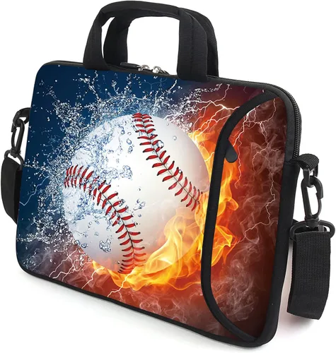 Vista 3 de AMARY Funda para portátil de 15.4" 15.6" pulgadas, estuche para chromebook, correa de hombro ajustable con asa, bolsillo para accesorios