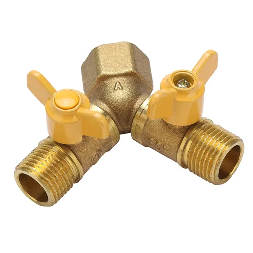 Vista 9 de Adaptador de grifo G1/2 de 2 vías con interruptor de válvula de cobre, separador de agua, conector de grifo para lavadora