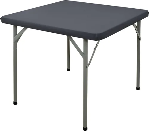 Vista 28 de Mantel Cuadrado Elástico Ajustable, Cubierta de Mesa de Poliéster Resistente al Viento, Mantel Resistente a Rayones y Lavable para Mesas Plegables