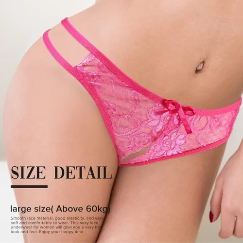 Vista 2 de 7 piezas de tangas finas para mujer, tangas transparentes en forma de T, bragas transparentes, ropa interior transpirable para mujer