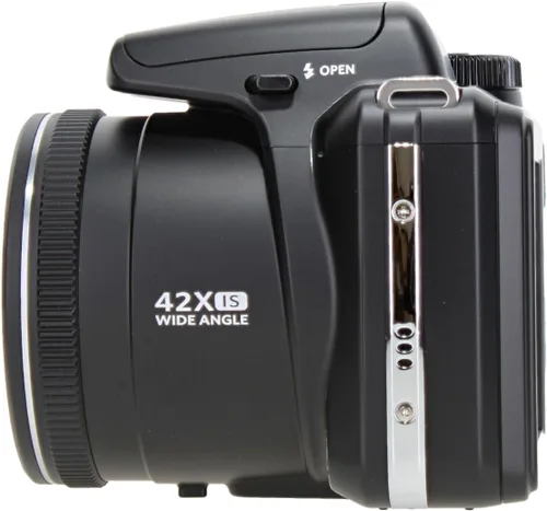 Vista 4 de Kodak PIXPRO AZ425 20MP 42x Zoom Vlogging Cámara digital (negro) Bundle