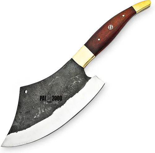 Vista 7 de PAL 2000 KNIVES REG-9959 Cuchillo de carnicero hecho a mano de acero al carbono de 12 pulgadas