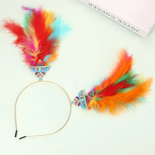 Vista 26 de YAHPERN Diademas de Mardi Gras para mujer, máscara de flor de lis, diadema de plumas de carnaval, accesorios para el cabello, regalos