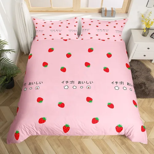 Vista 18 de Juego de ropa de cama de dibujos animados para niños, funda de edredón con estampado de vaca, funda de edredón negra y blanca, funda de edredón