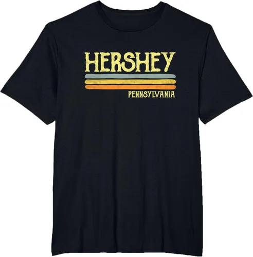 Vista 40 de Camiseta vintage de regalo de recuerdo de Hershey Pennsylvania PA, Negro, S