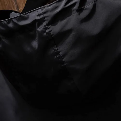 Vista 9 de Chaqueta impermeable ligera para hombre, rompevientos, informal, reflectante, con cremallera, con capucha, M-7XL