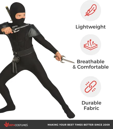 Vista 7 de Morph Disfraz de ninja para niños, disfraces de ninja, disfraz de Halloween
