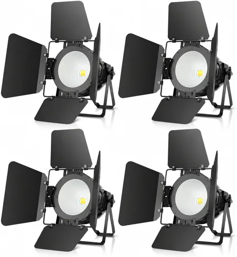 Vista 10 de Betopper Luces de escenario COB de 200W con puerta de granero, caliente