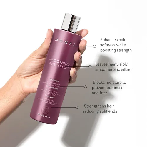 Vista 4 de MONAT Set suavizante antiencrespamiento – Champú natural para aliviar el encrespamiento y acondicionador para descartar el encrespamiento para un