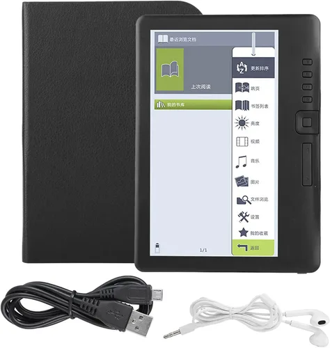 Vista 7 de Lector de libros electrónicos, lector de libros electrónicos TFT LCD de 7 pulgadas, dispositivo digital impermeable de mano con funciones multimedia