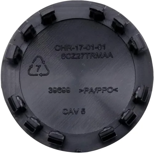 Vista 5 de 6CZ27DX8AA - Tapacubos de plástico para rueda de 2.5 pulgadas, 2.480 in, personalizables, aptos para 2017-2022 con ruedas de 20 pulgadas (negro/rojo)