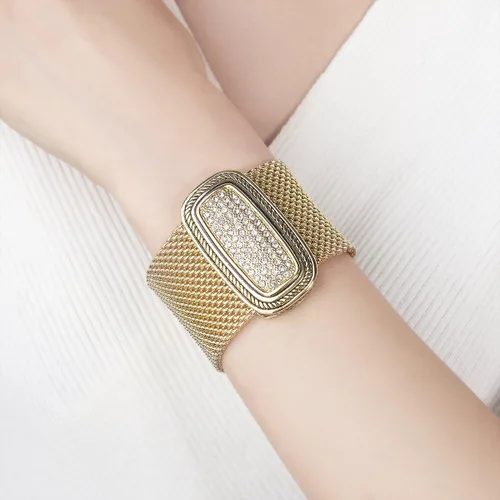 Vista 2 de UNY Pulseras de personalidad inspiradas en el diseñador de cristales de pavimentación austriacos, joyería antigua