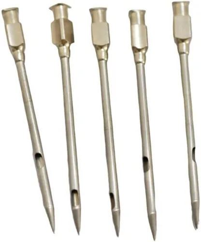 Vista 2 de Aguja inyector de carne 5pcs para barbacoa de acero inoxidable marinada Turquía inyector aguja para cocina
