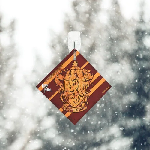 Vista 2 de Trend Setters Harry Potter (escudo de Gryffindor) Starfire Prints Accesorio de cristal colgante