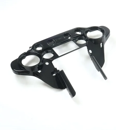 Vista 4 de Carenado interno de murciélago de 6.5 pulgadas con bandeja estéreo GPS doble DIN para Harley Davidson FLH 1996-2013