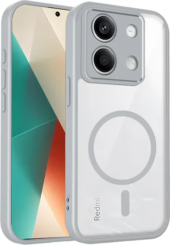 Vista 98 de Funda magnética transparente compatible con Xiaomi 17T, color negro 2 en 1 PC + TPU cubierta de teléfono a prueba de golpes, carcasa protectora