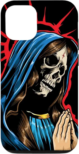 Vista 28 de Día de los Muertos - Praying La Calavera Catrina - Funda de Santa Muerte para iPhone 17