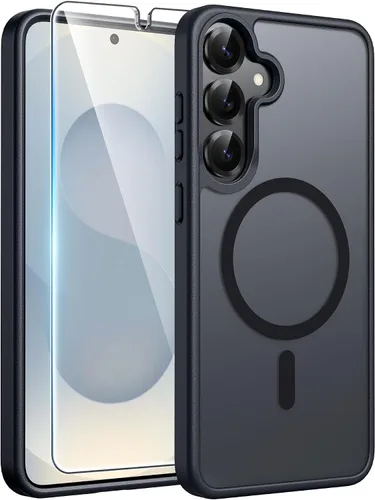 Vista 44 de FNTCASE - Funda para iPhone 16 Pro: magnética, mate, translúcida, de grado militar, protectora contra caídas, resistente, fina, duradera y a prueba