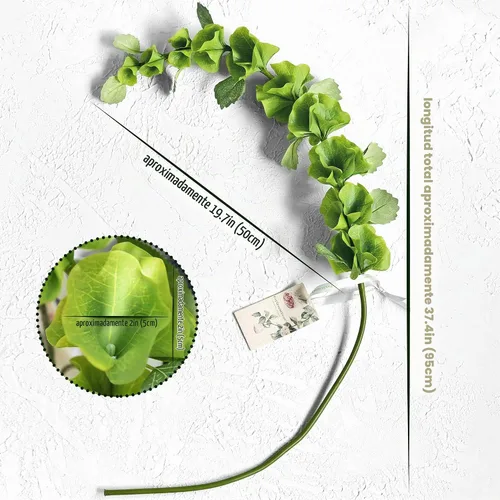Vista 4 de FiveSeasonStuff Campanas artificiales de Irlanda Rellenos de vegetación de flores Arreglo de ramo floral, 2 tallos