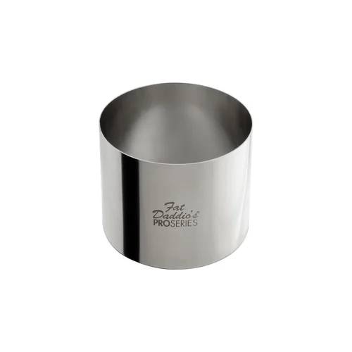 Vista 32 de Fat Daddio's Anillo redondo de acero inoxidable para pasteles y pastelería, 2 x 0.75 pulgadas