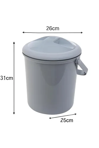 Vista 2 de Rotho Babydesign Cubo de pañales, 10l, 0+ Meses, Bella Bambina, Stone-Grey, 20021 0286