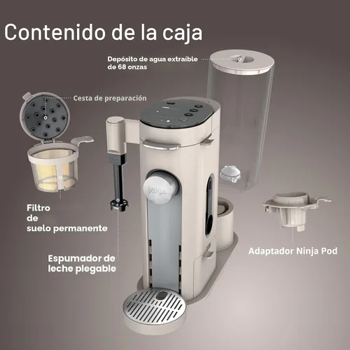Vista 10 de Ninja XL - Cafetera de una sola porción - Máquina combinada, cápsulas K-Cup