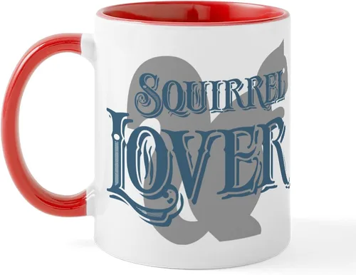 Vista 73 de CafePress Taza navideña de ardilla de 11 oz (11.0 fl oz) taza de café de cerámica