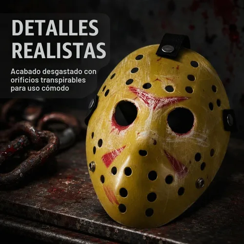 Vista 4 de Máscara de disfraz para fiesta de Halloween, accesorio de cosplay