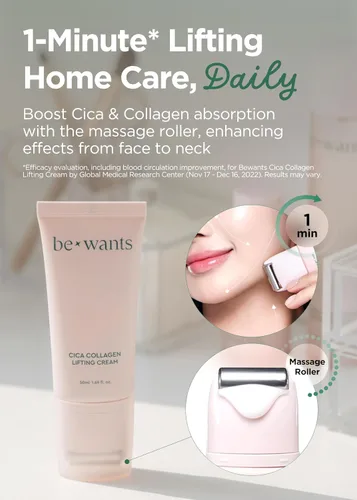 Vista 2 de Bewants rodillo de crema para el cuello gua sha, crema coreana para el cuello con rodillo de masaje, suero para el cuello de elevación rápida roll