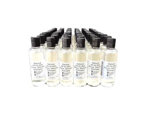 Vista 3 de Our Aroma Afeitado natural todo en uno, ducha, jabón líquido de champú, 4 onzas líquidas, ingredientes a base de plantas (1)