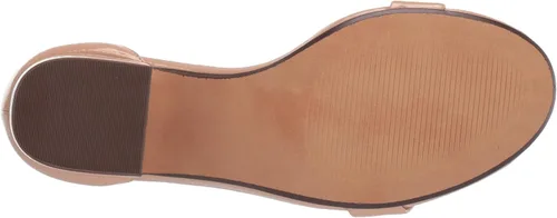 Vista 4 de Amazon Essentials Women's Two Strap Heeled Sandals with Adjustable Ankle Strap, Padded Memory Foam Insole Beige