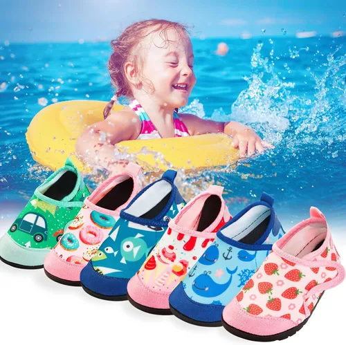 Vista 5 de Zapatos de agua para niños y niñas, secado rápido, zapatos de playa Auqa para piscina, jardín