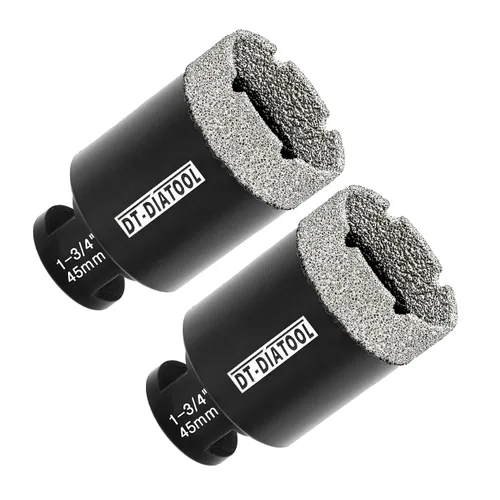 Vista 36 de DT-DIATOOL Broca de núcleo de diamante de 1/4 pulgada con hilo 5/8"-11 de vacío soldado para baldosas de porcelana, cerámica, gres, mármol, granito