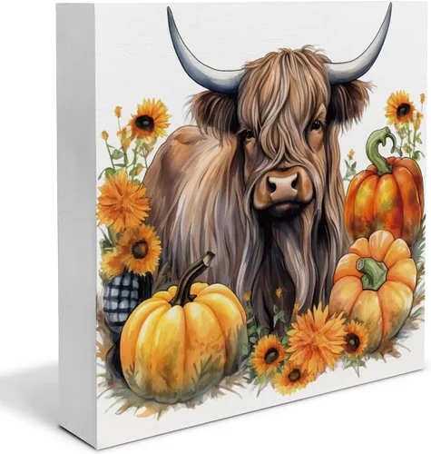 Vista 8 de Decoración de otoño para el hogar, decoración de otoño, suéter de madera, letrero de madera de arce y gato, decoración interior para escritorio