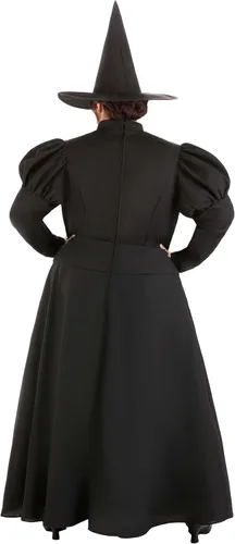 Vista 8 de Disfraz de bruja para mujer de lujo, talla grande