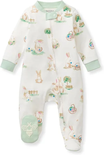 Vista 42 de Burt's Bees Baby Pijama con pies de algodón orgánico para niños Basketball Court