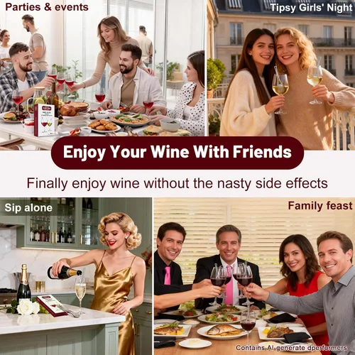 Vista 9 de Filtro de varitas de vino, elimina sulfitos e histaminas: puede reducir y aliviar las alergias y sensibilidades al vino, purificador para restaurar