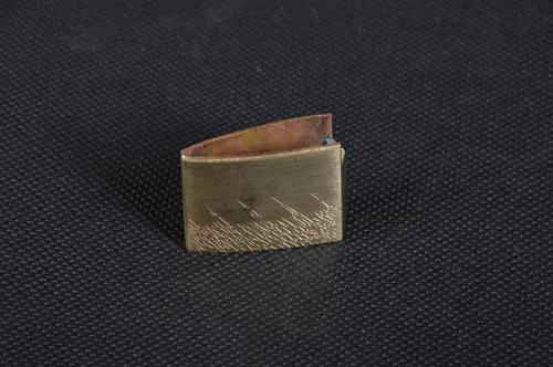 Vista 4 de Solid Brass Habaki Ferrule Collar Replacement Accessory for Katana DIY