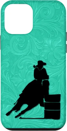 Vista 15 de iPhone 11 Barril Carreras Caballo En Turquesa Floral Estuche De Herramientas