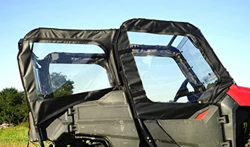 Vista 5 de Falcon Ridge Carcasa de cabina de puertas blandas para modelos Honda Pioneer 700 4 UTV Ventanas con cremallera Compatible con modelos de 4