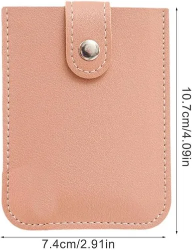 Vista 9 de Crazyview Cardcarie - Organizador de tarjetas extraíble, bolsa organizadora de cuero con cierre a presión, organizador de tarjetas extraíble