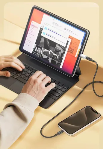 Vista 6 de Paquete de 2 adaptadores de carga USB-C compatibles con iPhone 15/15Plus/15Pro/15 Pro Max, Pad Air i OS y más dispositivos tipo C, carga tipo C