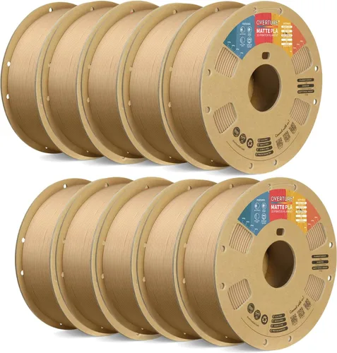 Vista 27 de OVERTURE Matte PLA Filament 1.75mm 1kg for FDM 3D Printer (Baby Pink)