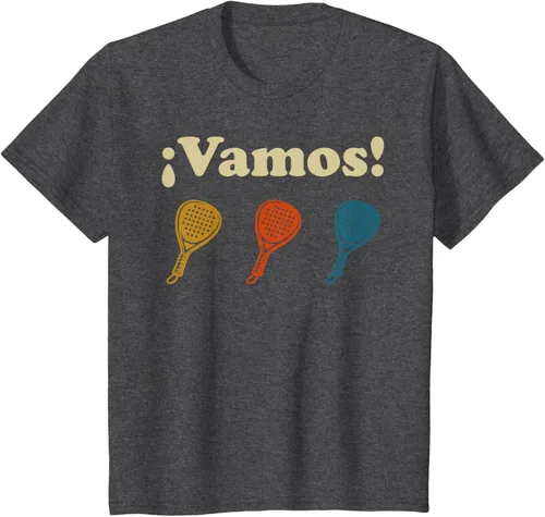 Vista 25 de Camiseta Vamos Padel Player Sport en Español Retro Hombre