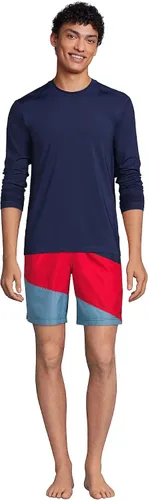 Vista 4 de Lands' End Camiseta de natación de manga larga para hombre