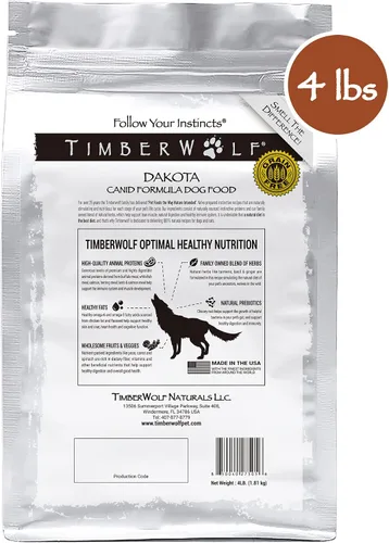 Vista 2 de Timberwolf Dakota Buffalo Recipe Alimento para perros 4 libras
